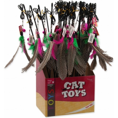 Magic Cat prut s pírky 19 cm + 46 cm
