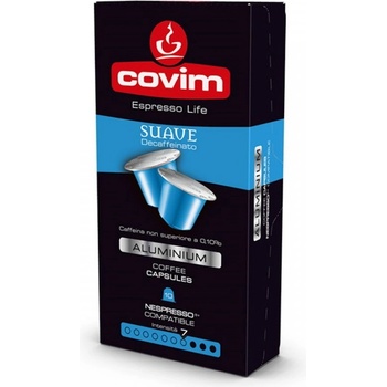 Covim Alluminio Suave 10 бр. капсули безкофеиново кафе за Nespresso система