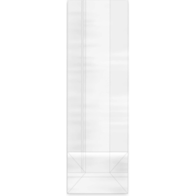 Celofánové sáčky s obdĺžnikovým dnom 7 + 4 × 22 cm 100 ks