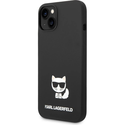 KARL LAGERFELD Гръб Karl Lagerfeld Liquid Silicone Choupette Case за iPhone 14 - Черен