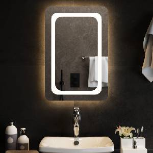 vidaXL LED огледало за баня, 40x60 см (3154091)