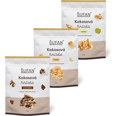 Šufan s.r.o. Kokosové trio 3x 170 g