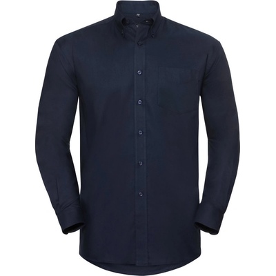Russell košile Oxford dlouhý rukáv 932M navy jasná
