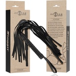  Флогър от веган кожа с удобен захват, черен цвят - Intense Fetish Flogger (D-236014)