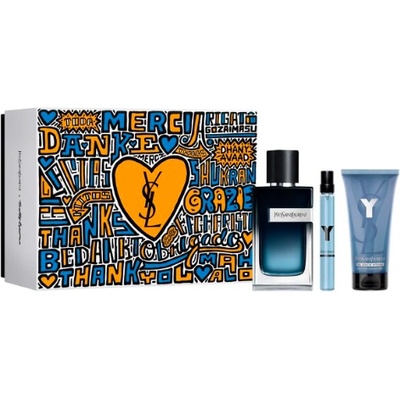 Yves Saint Laurent Y Подаръчен комплект, Парфюмна вода 100ml + Парфюмна вода 10ml + Душ гел 50ml, мъже