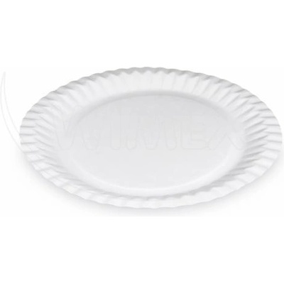 WIMEX s. r. o WIMEX s. r. o. Хартиена чиния (PAP Recy) бяла Ø23 см [15 бр. ]