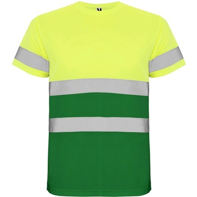 Roly tričko Delta reflexní krátký rukáv pánské žltá/zelená 3XL