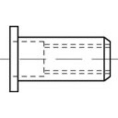 TOOLCRAFT TO-5380470 slepá nitovacie matice M5 nerezová ocel 500 ks