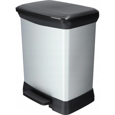Curver odpadkový kôš DECO BIN DUO 18 l + 10 l strieborný 02165-582