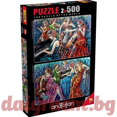 Anatolian Пъзел ANATOLIAN 3612 - 2 x 500 части - Цветни ноти (P3612)