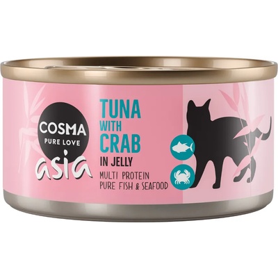 Cosma 6x170г риба тон с месо от раци желе Cosma Thai/ Asia храна за котки