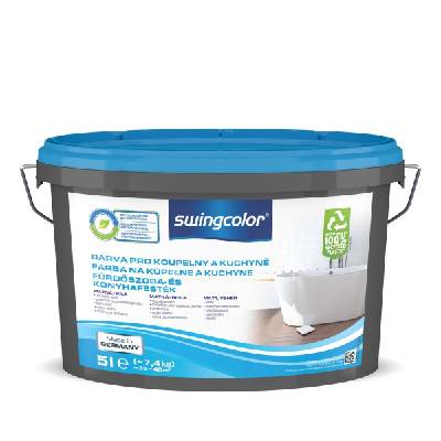Swingcolor Barva do koupelny a kuchyně, bílá, 5 l 6222 T0005 0