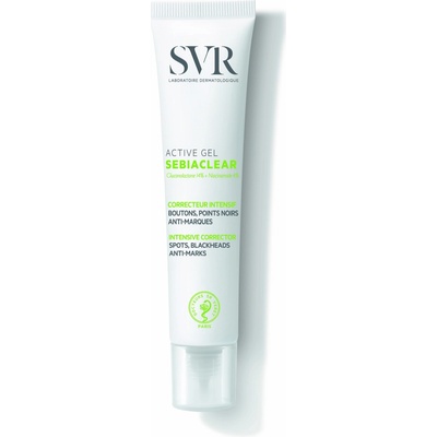 SVR Sebiaclear Active intenzivní gelový krém proti nedokonalostem aknózní pleti Intensive Care Spots Bleackheads Anti-Marks 40 ml