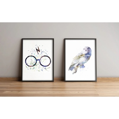 ASIR Obraz na MDF s rámem 2ks HARRY POTTER, ARTEFAKTY 36 x 51 cm