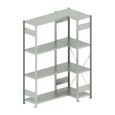 META zásuvný rohový regál 2000 x 750 /1000 x 400 mm nosnost 100 kg