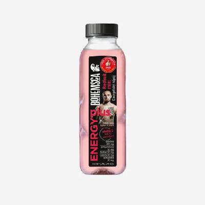 Bohemsca Energy plus energetický nápoj Redfruit mint 390 ml