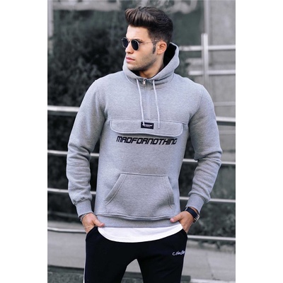 Madmext Мъжки суитчър 4729 - Сив 289511 (289511_Сив)