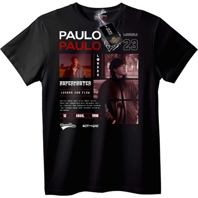 NOONEBRAND Тениска PAULO PAULO Градска - XL, Black