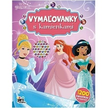 Jiri Models 3927-1 Princezná vymaľovanky s 1200 kamienkami na dolepenie