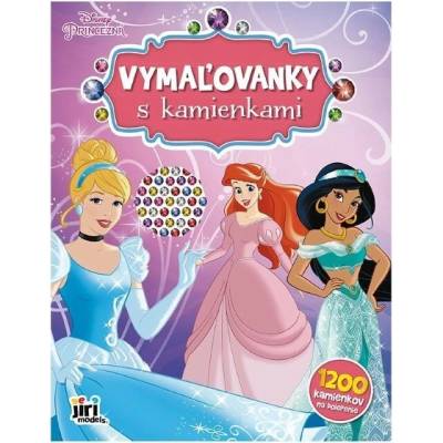 Jiri Models 3927-1 Princezná vymaľovanky s 1200 kamienkami na dolepenie