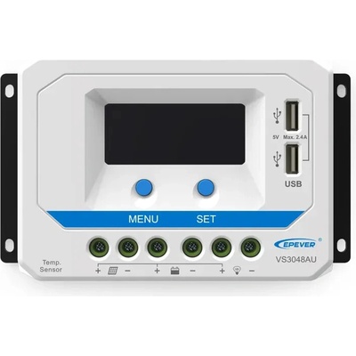 EPEVER Regulátor nabíjania PWM EPEVER VS2024AU 12-24V 20A a 2xUSB