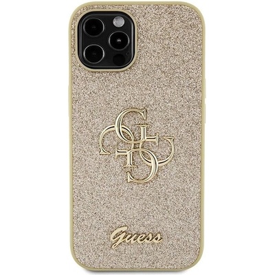 Guess PU Fixed Glitter 4G Metal Logo iPhone 12/12 Pro Gold