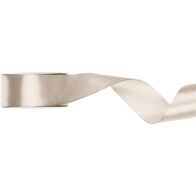 Stuha saténová OFF-WHITE, 25 mm x 25 m – Zboží Mobilmania
