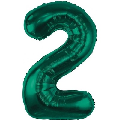 Godan Fóliový balón číslo 2 tmavozelené 85 cm