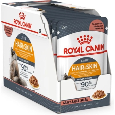 Royal Canin Hair & Skin Care Jelly консерви за котки в желе 12 x 85 г