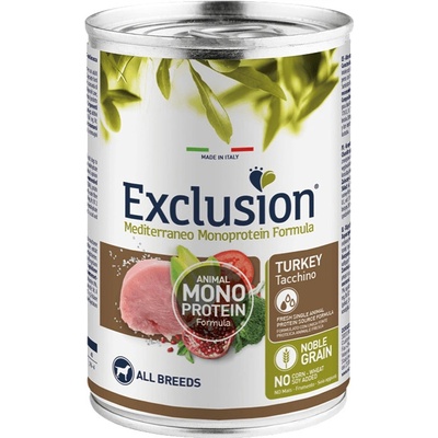 Exclusion Mediterraneo Monoprotein Formula All Breeds morčacie mäso 400 g
