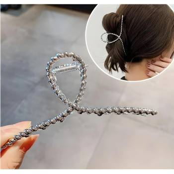 HARAHU Щипка за коса be-30422 - Сребърна kp30422 (be-30422)