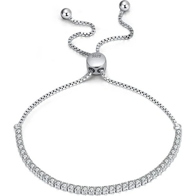 Majya Strieborný tenisový náramok JASMIN 16 cm 2 mm 11228