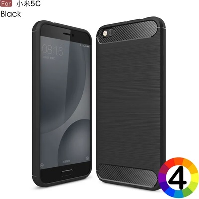 Xiaomi Mi 5c Удароустойчив Carbon Fiber Калъф и Протектор