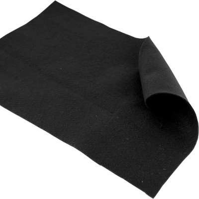 Plsť (filc) 20x30cm - 1mm - různé barvy Plst - filc 20x30cm: 657 Černá
