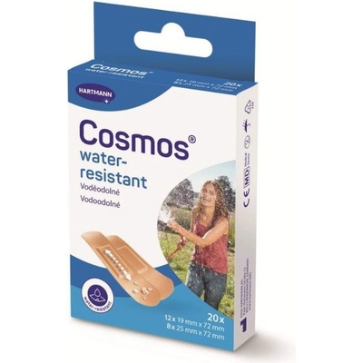 Cosmos water-resistant voděodolná náplast 2 vel. 20 ks