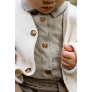 Donsje боди за бебе от памук с еластан Finnian Bodysuit Bears (3051301)