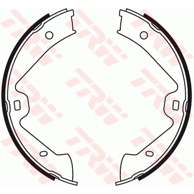 TRW Sada brzd. čeľustí parkov. brzdy GS8776