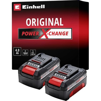 Einhell Power X-Change Twinpack 18V, 2 x 4Ah 4511489