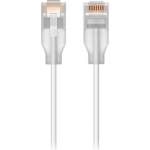 Ubiquiti UACC-Cable-Patch-EL-12M-W - свръхтънък пач кабел с поддръжка на 2, 5 GbE, предназначен за демонстриране на ефектите на Etherlighting, с полупрозрачен RJ45 конектор (UACC-CABLE-PATCH-EL-12M-W)