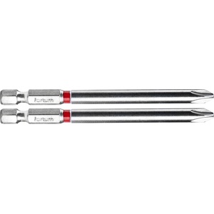 Fortum вкарващ накрайник PH, 2 бр. , стомана S2; PH 1x90mm, в блистери