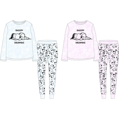 Dievčenské pyžamo Snoopy 5204605 ružová