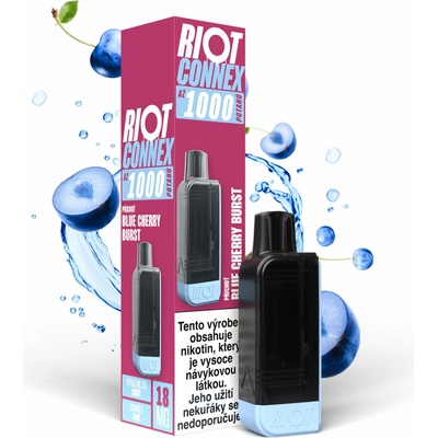 RIOT Connex 1000 Blue Cherry Burst 18 mg