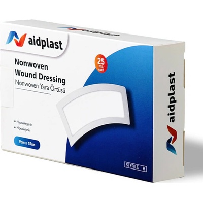 Aidplast Priehľadná sterilná náplasť na rany 9 x 15 cm 25 náplastí