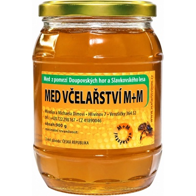 Včelařství M+M med z období květu luk a lip 900g