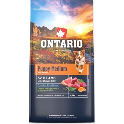 Ontario pre šteniatka s jahňacím mäsom 6,5 kg