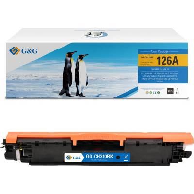 Compatible Тонер касета за HP CE310A /126A/ - Canon CRG-729BK - Black NT-CH310FBK - G&G (NT-CH310FBK)