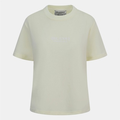 Blank Essentials Дамска тениска Blank Essentials Blank E Core Puff Print T-Shirt Ladies - Celstial Yellow