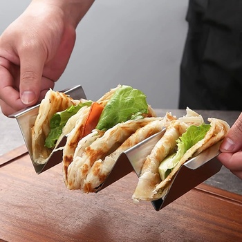 Horecano HORECANO-STREET FOOD-Стойка за тако 22.3x10xh4.8cm ХРОМ (HC-981985) (01981985)