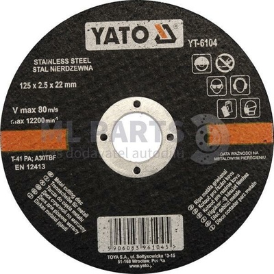 tarcza do cięcia stal nierd 125x2,5