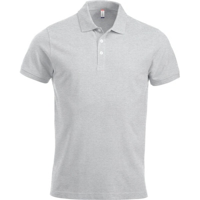 Clique polokošile Classic Lincoln S/S těžká bavlna krátký rukáv pánská COT67824460000-ash